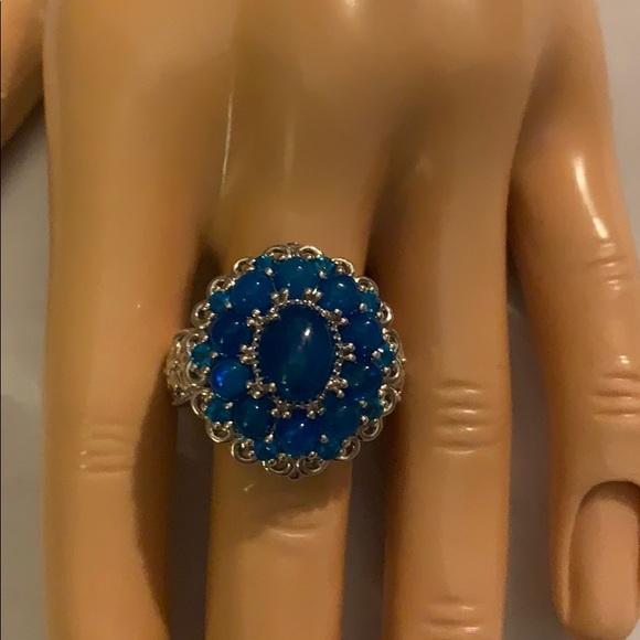 LC Jewelry - RING, WELO OPAL, ETHIOPIAN, MIAMI BLUE, SIZE 8